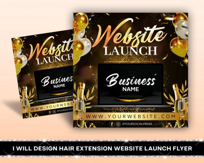 design website launch flyers and animated flyers