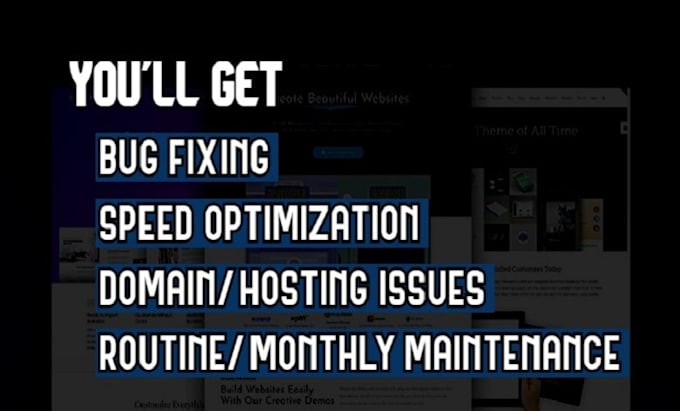 provide you wordpress help, bug fixing, tech support, SEO