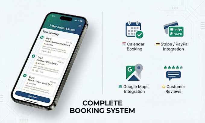 create tours, travels and hotel booking wordpress website
