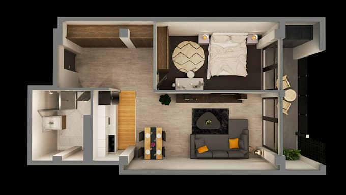 create realistic 3d floor plans for homes and offices