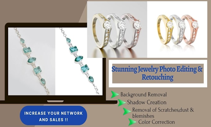 do perfectly jewelry retouching, jewelry edit