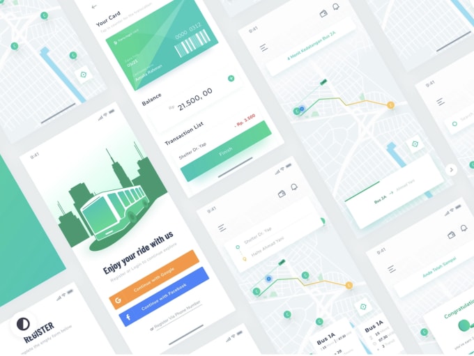 design and develop bus tracking app