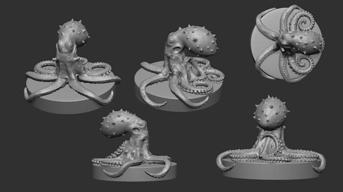 create a 3d animal or creature for 3d printing