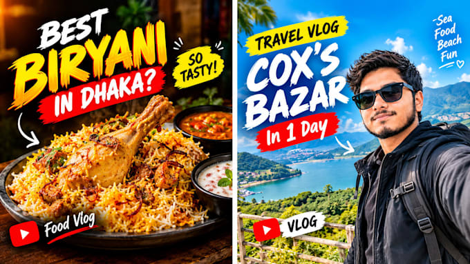 design attractive clickbait thumbnails in 24 hours