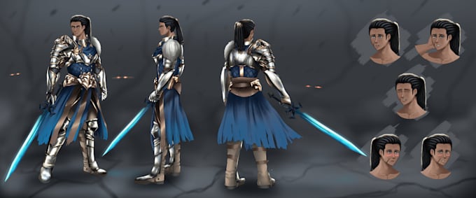 draw character sheet or reference sheet