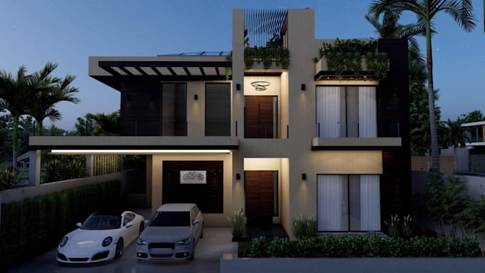 do 3d architectural rendering, modeling and exterior design