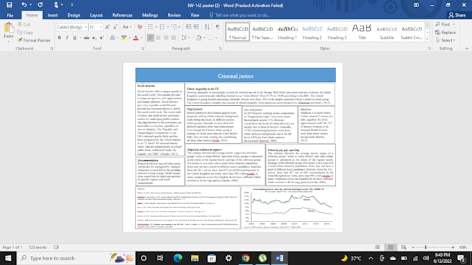 do a poster or presentation in ms office on any topic