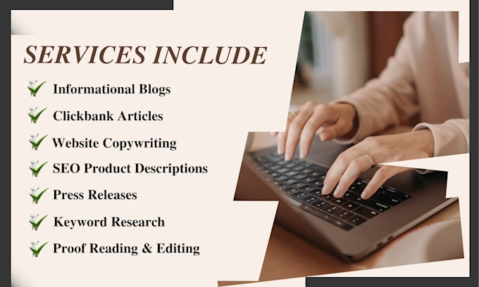 write amazon affiliate articles and SEO blog posts