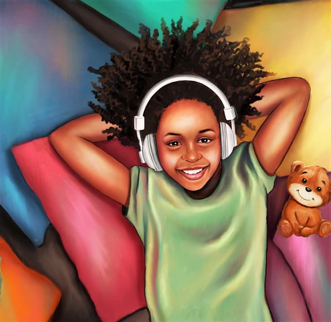 draw african american illustration and comic book