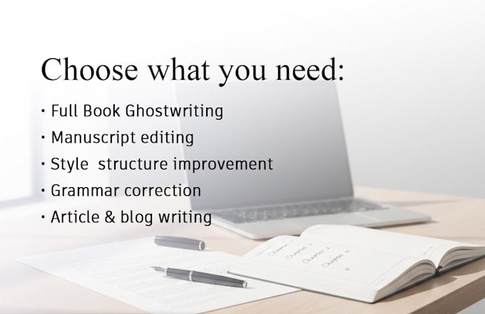 ghostwrite, edit and refine your nonfiction book or ebook