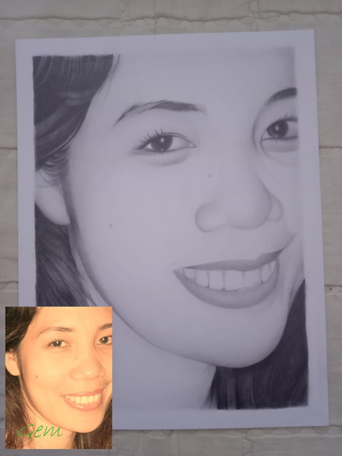 realistically draw you with a time lapse video
