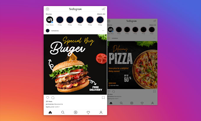design social media post for fb and instagram on canva pro