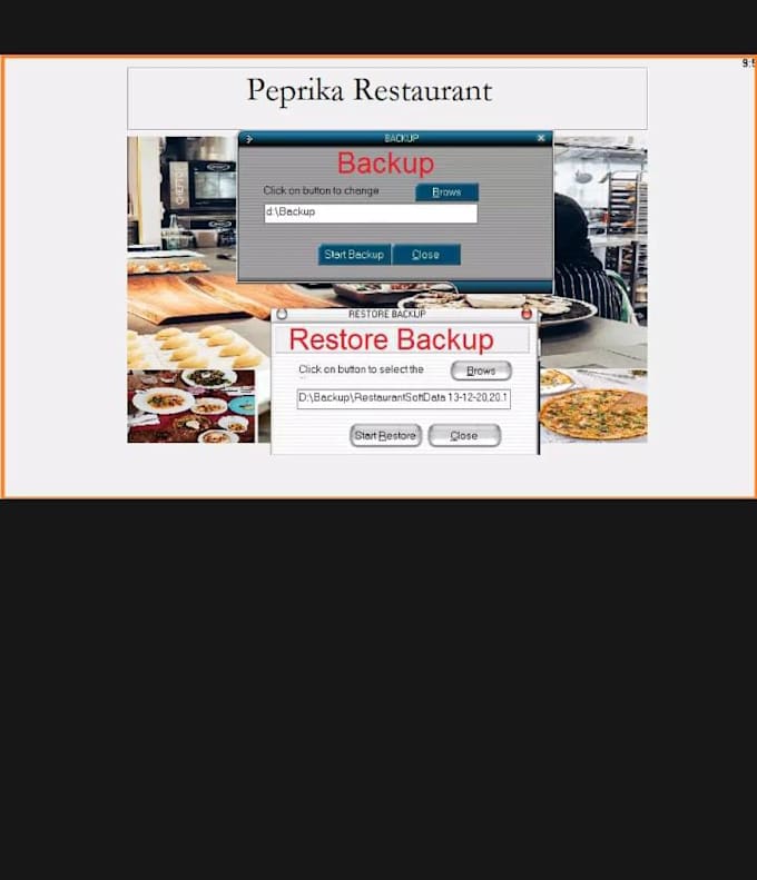 restaurant and shop pos with barcode  system software