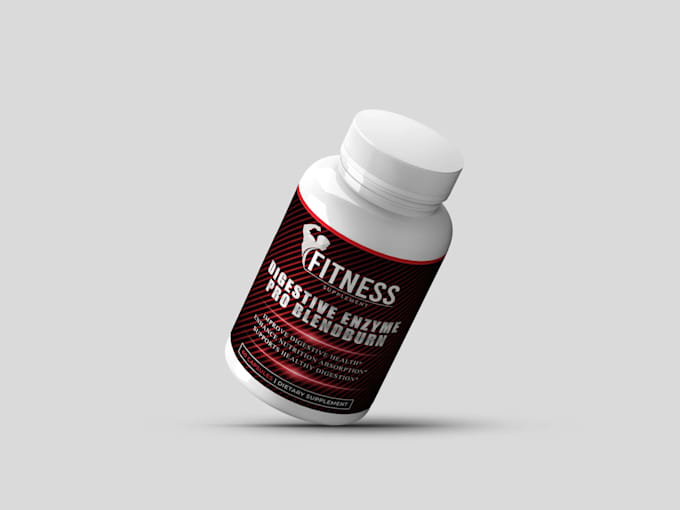 do premium supplement label design, product label packaging