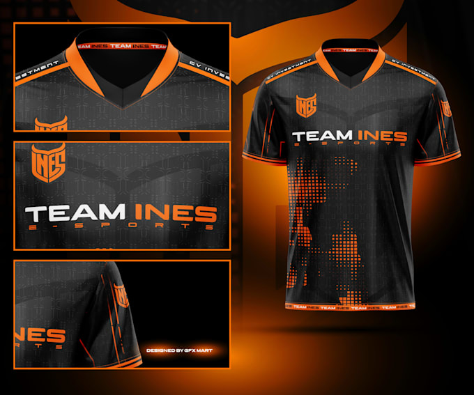 design the most unique sublimation esports gaming jersey