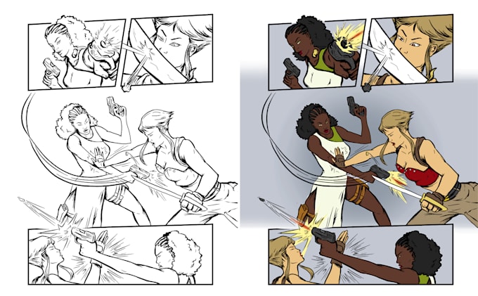 draw comic or graphic novel page