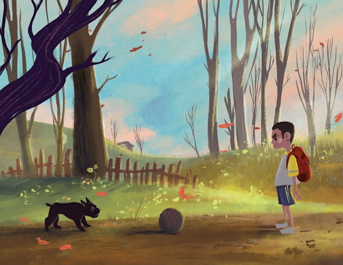 design a beautiful background for your animation
