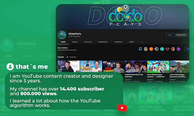 review your youtube video and give you tips to grow