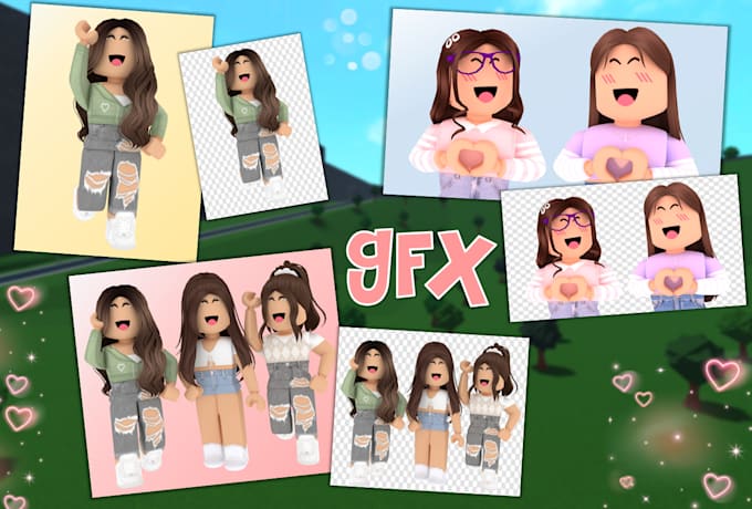make a transparent  roblox gfx for you