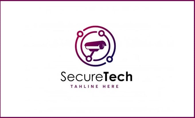 create gorgeous crypto cyber security tech and technology logo design