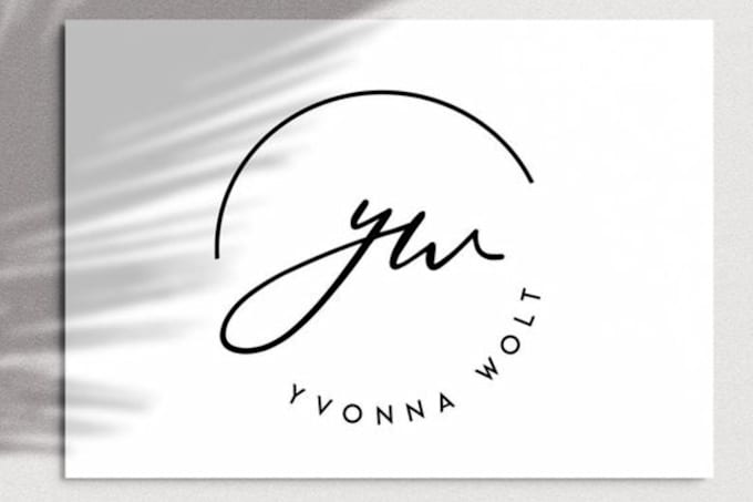 design signature or handwritten logo
