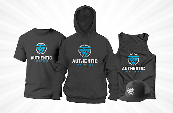 design gym, fitness, clothing brand and streetwear logo