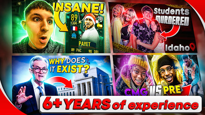 design a professional youtube thumbnail fast
