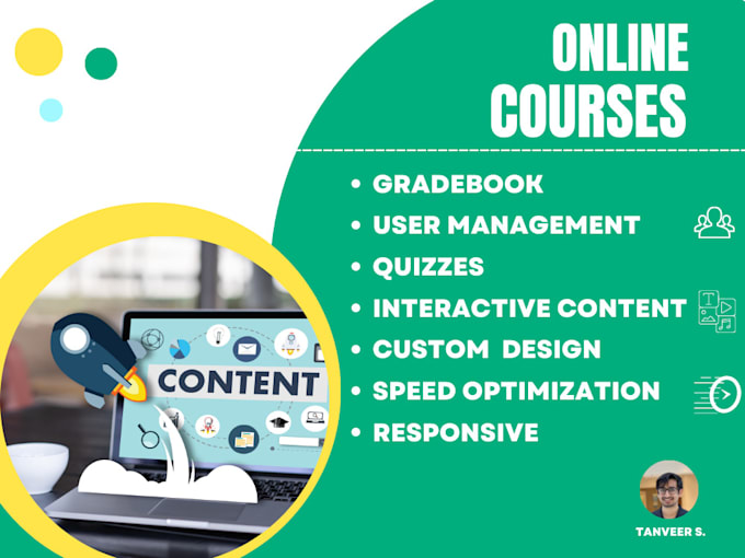 develop fully functioning elearning system catered for you