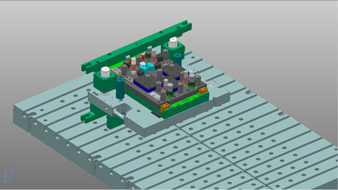 create 3d model form 2d cad and sketch or diagram for injection molding machine
