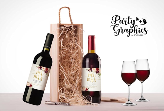 design a customized wine label for your events