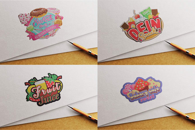 design ice cream, chocolate, sweets, treat, candy logo