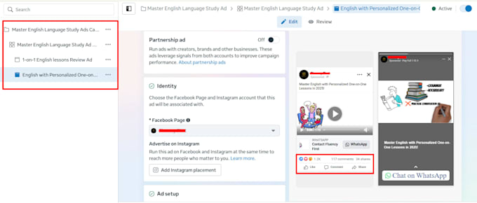 be your expert facebook ads campaign manager, instgram ads and meta ads manager