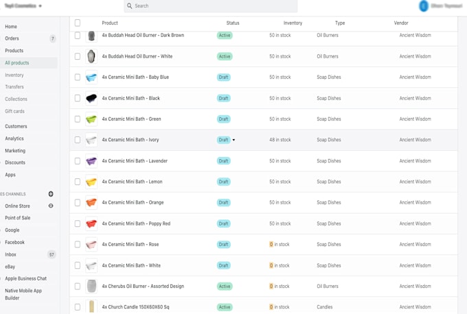 add product or product upload on shopify store
