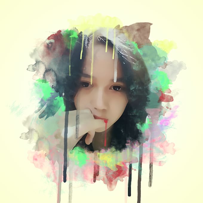 Edit photo with watercolor effect using by Topanpratamaa Fiverr