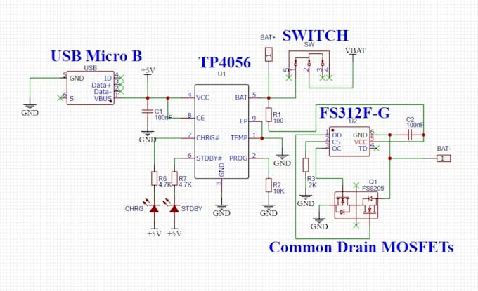 design schematic and pcb layout on easyeda