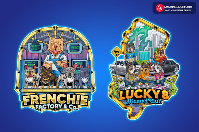 make kennel logo for frenchies and bullies in 24 hours