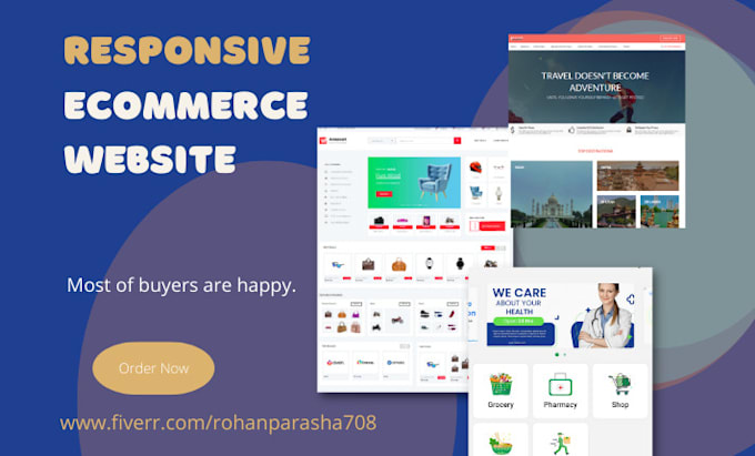 Build ecommerce website with html css bootstrap and js by ...