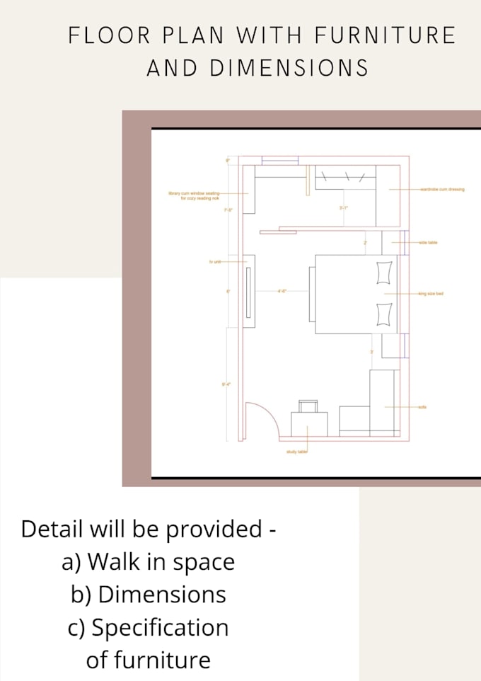 Create furniture layout for any place by Shirinmathew Fiverr