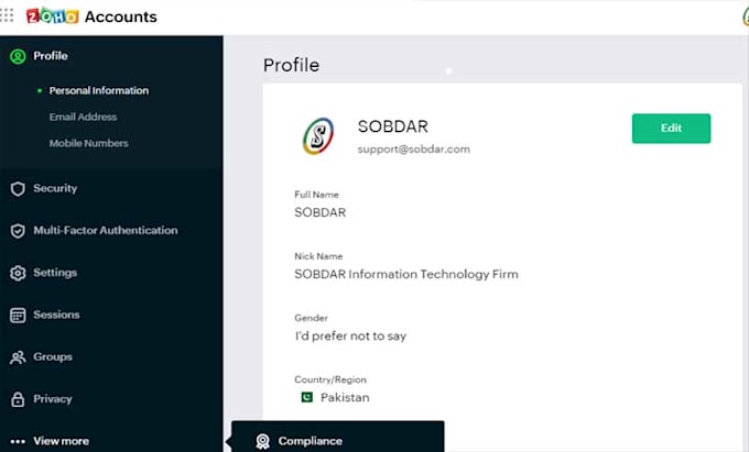make a business email using zoho or google