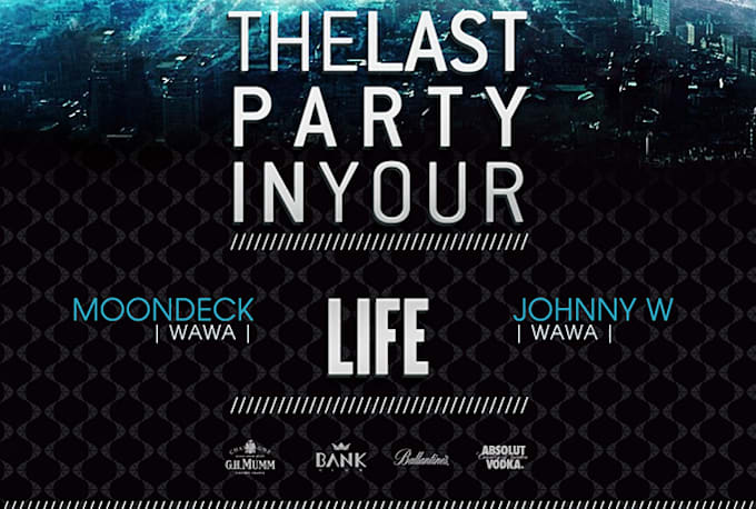 share a DoomsDay Party Flyer PSD