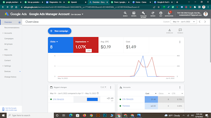 setup your google adwords campaign, PPC search ads campaign