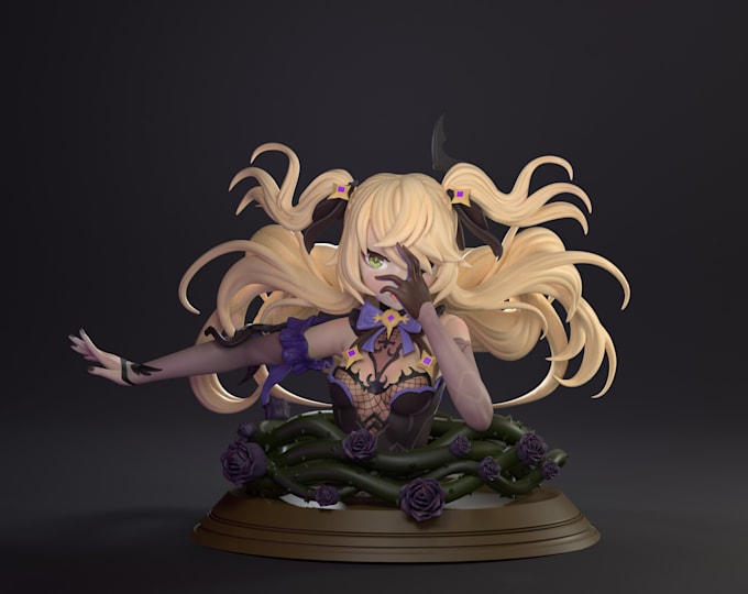 model anime figurines 3d print ready