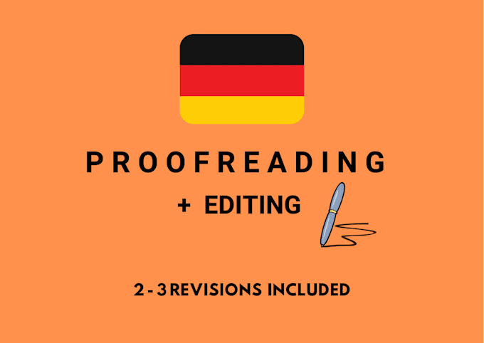 proofread your german text for errors and edit it