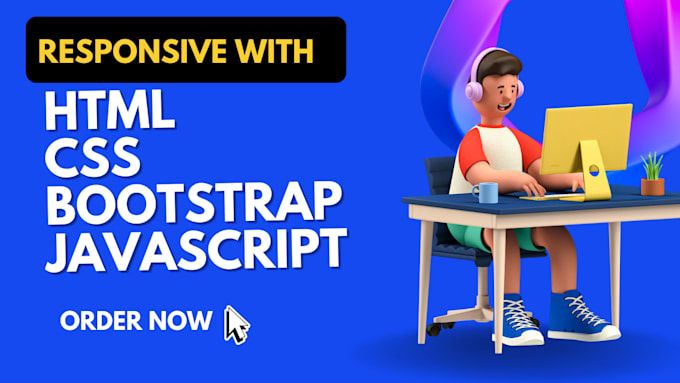 Do responsive website in html css bootstrap and fix bugs by ...
