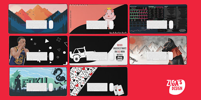 make custom design mousepad deskmat
