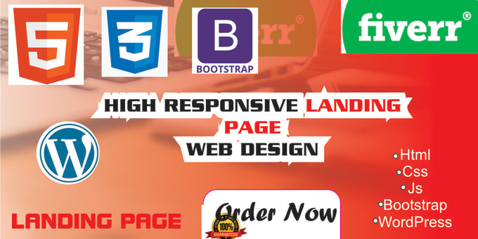Create Responsive Html Css Bootstrap Landing Page By Luckway22 Fiverr 6178