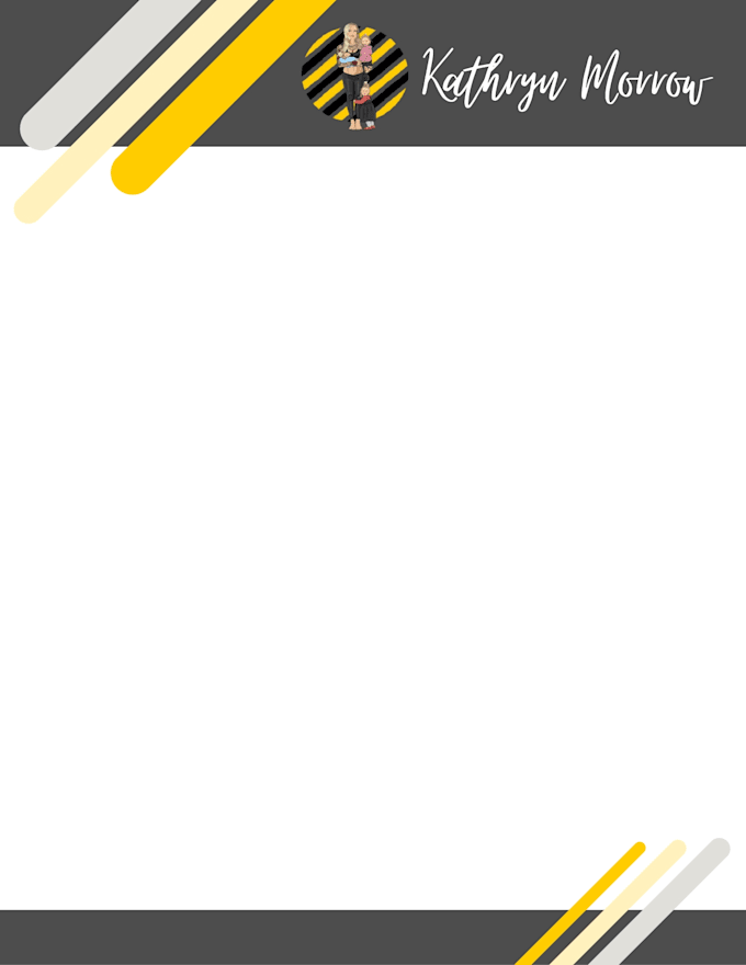 make letterhead design in editable word format