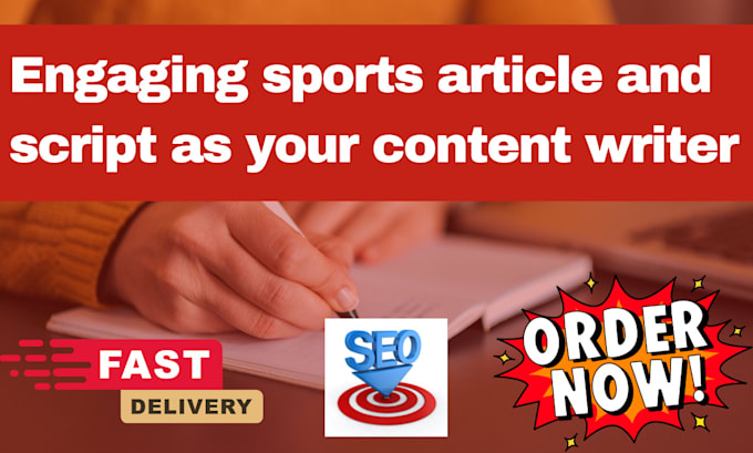 write engaging sports article and script as your content writer