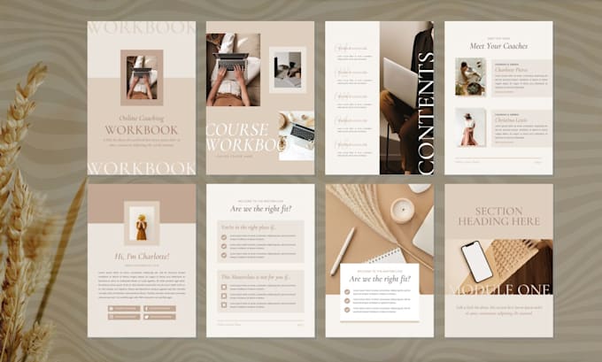 design PDF workbook, ebook, lead magnet in canva pro