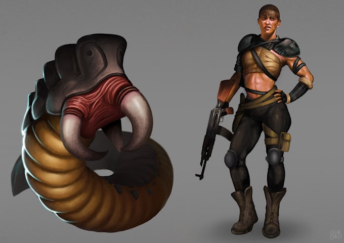 create concept art and characters for your project